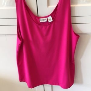 Chico’s size 12 tank. (Chico’s size 2.) Hot Pink.